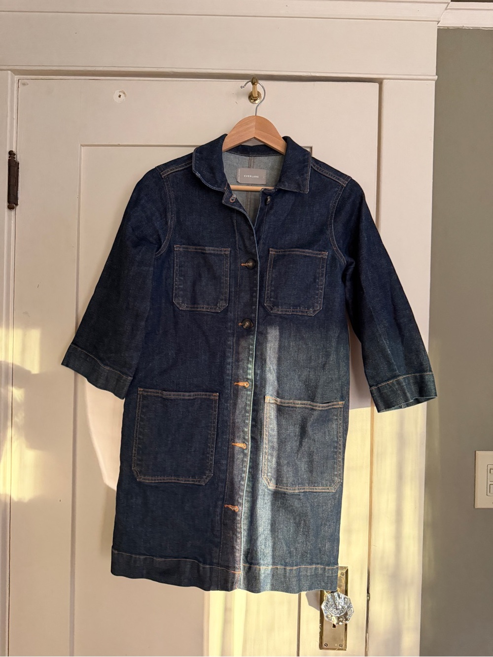 Everlane Long Duster Chore Coat - Picture 1 of 3